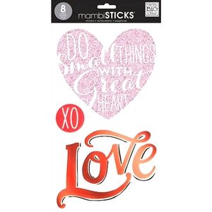 Me&My Big Ideas Mambi Sticks - Love Stickers